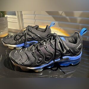 Men’s Nike Air Vapormax Plus — Size 11.5, Black/ Blue 💥 Excellent Condition